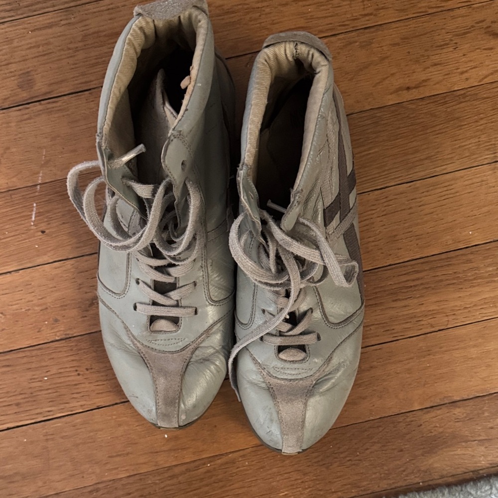 Diesel Gray High-Top Sneakers